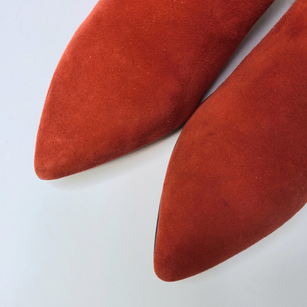Sam Edelman Karlee Red Suede Ankle Boots - Picture 11 of 12